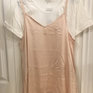 【THE SHOP TK】キャミソール付Tシャツ　新品