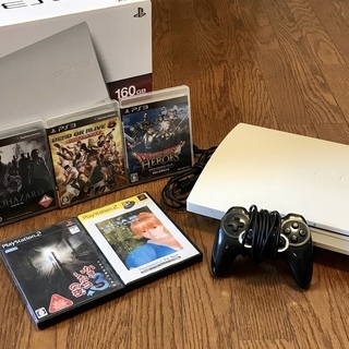 PS3 本体 コントローラー他 ソフト５本付き 現状販売 160...