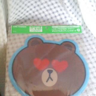新品　LINE FRIENDS　ブラウン　オリジナルカッティング...