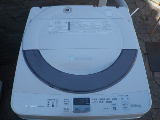 ■配達可■シャープ ES-GE55N-S 全自動洗濯機 5.5kg 2013モデル