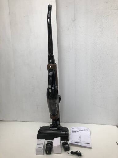 未使用展示品　激安dretec(ドリテック) VC-801ダークウッド 充電式 サイクロン スティック ハンディ 軽量 　LEDライト付き　本体重量2.3ｋ