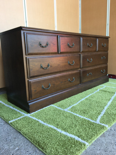 ☆カリモク☆最高級☆domani☆天然木ローチェスト☆美品！