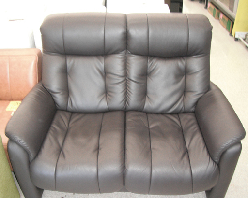 ソファ 二人掛け レザー調 合皮 背もたれ取り外し可能 ☆ PayPay(ペイペイ)決済可能 ☆ 札幌市 北区 屯田
