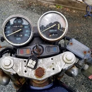 ゼファー400c3 現状渡し書類無し部品取り車実走行6640キロアールズオイルクーラーアクティブスタビ　セパハン　カーカーの画像