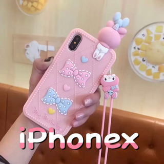 iPhonexマイメロシリコンケース