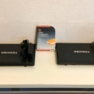 TOSHIBA corei5/dynabook Office2010付き 2台セット Windows10Pro 初期化済 ノートパソコンの画像