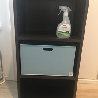 カラーボックス ダークブラウン 普通サイズ  拭きあげ済 運搬応相談の画像