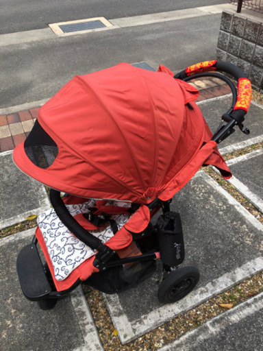 AirBuggy(エアバギー) ココ ブレーキ オレンジ 3輪ベビーカー