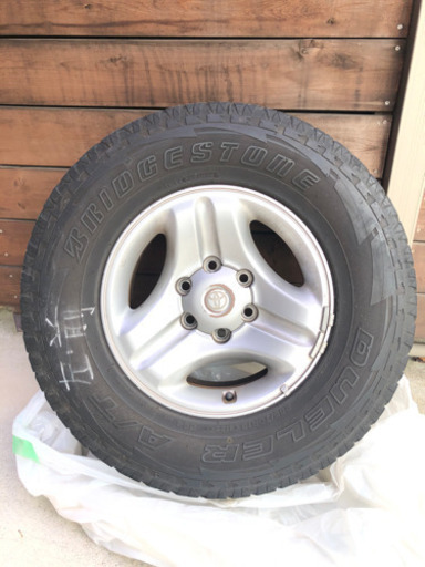 値下げ！ランクルプラド95 90 純正アルミホイールandタイヤ4本