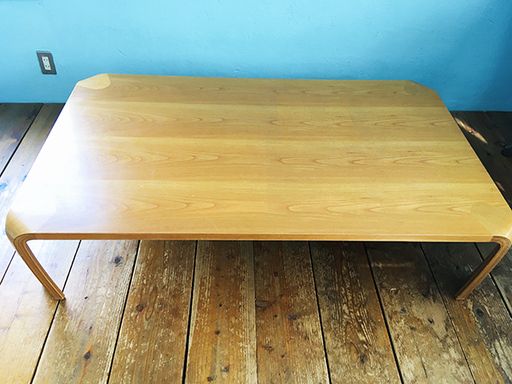 【天童木工社製 Tendo】 乾三郎デザイン テーブル 座卓