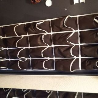 26(日)12時まで！靴入れ、靴掛け、ブラウン