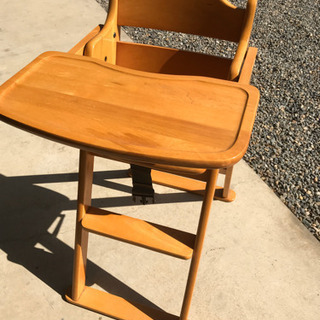 ベビーチェア　木製　ハイチェア　テーブル付き