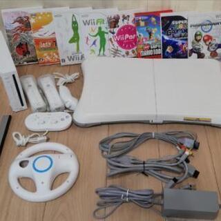 Wiiセット(本体、Wii Fit、ソフト8本)