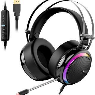 新品未使用 Tronsmart ゲーミングヘッドホン 7.1ch...