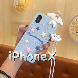 iPhonexシリコンケースシナモン
