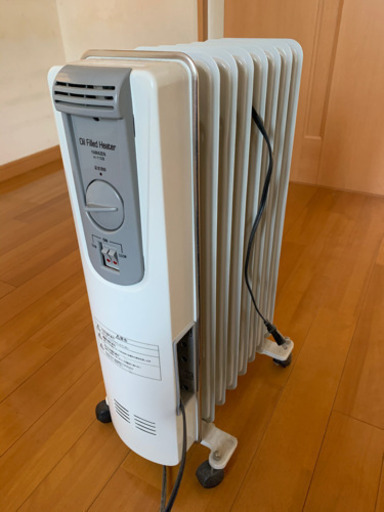 停止中oil filled heater