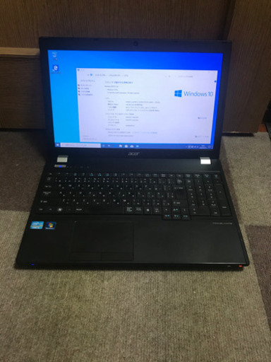 格安！acer　ノートパソコン　Core-i3 メモリ4GB HDD320GB