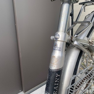 中学生の通学自転車の画像