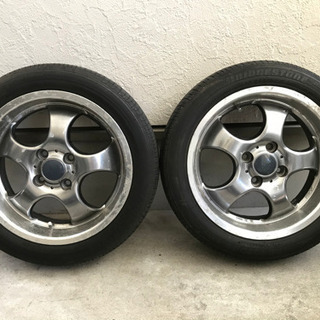 軽自動車用　アルミ＋タイヤ　深リム15インチ　4本セットの画像