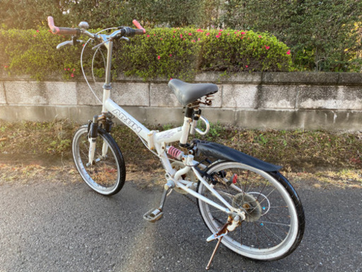 ☆20インチ折りたたみ自転車☆チェーン・シフトケーブル新品交換^_^shimano6段ギア☆スポーツモデルサイクル☆