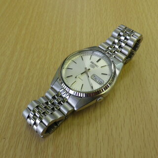 【美品】セイコー Seiko 腕時計 自動巻  Seiko 5 セイコー5 SNXJ89 裏スケ SS 逆輸入モデル♪の画像