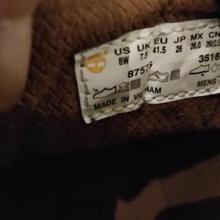 【交渉中】Timberland メンズ ハイカット 26cm【中古】の画像