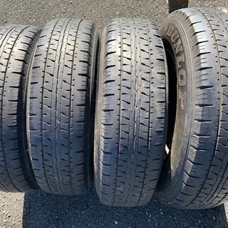 200系ハイエース用 タイヤホイール４本セット 195/80R15 LT ダンロップ エナセーブ VAN01 2016年製 6穴 埼玉県北本 200系ハイエース用 タイヤホイール4本セット 195/80R15 LT ダンロップ