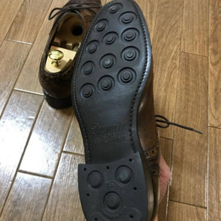 美品希少Berwick バーウィックのセミブローグシューズ、アンティーク仕上げの画像