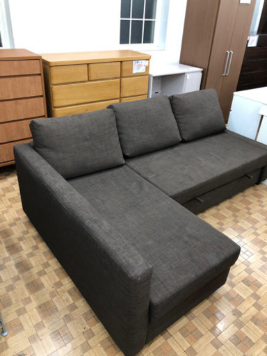【IKEA】3人掛けソファベッド FRIHETEN  ?自社配送時?代引き可?※現金、クレジット、スマホ決済対応※