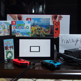 任天堂中古SWICHネオン+どうぶつの森+RuneFactory4