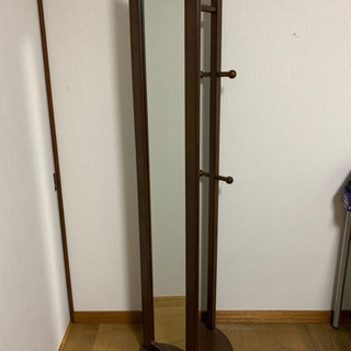 スタンドミラー　洋服ハンガー　167cm の画像
