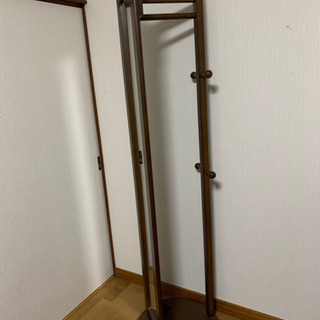 スタンドミラー　洋服ハンガー　167cm の画像