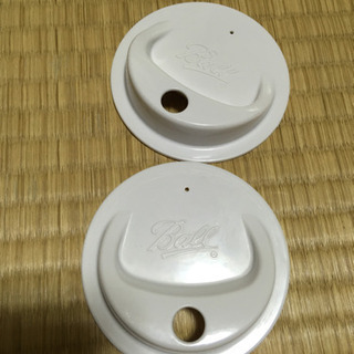 メーソンジャーに使えるスムージー用のふたx2 (未使用)