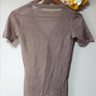 急募🔊 未使用に近い❕ラメゴールド 透け感あり XSの画像