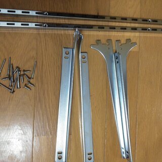（取引中）中古　棚受　ウッドブラケット、チャンネルサポート