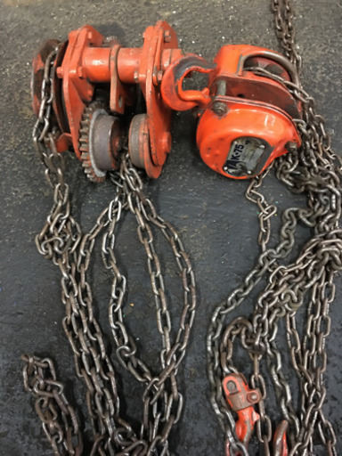 チェーンブロックとトロリーセット中古