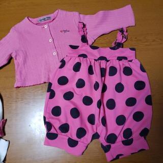 90サイズ女の子　春用～遊び着　保育園　着洗い替えセットの画像