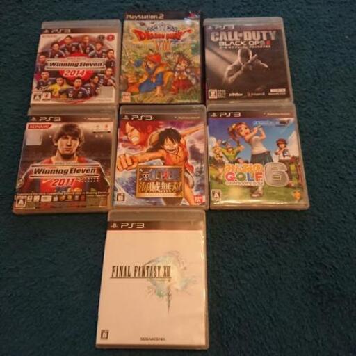 ps3、一本ps2ソフト計7本！