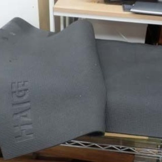 エアロバイク用マット 173×61.5㎝ HAIGE マット 黒...