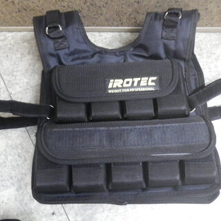 アイロテック NEWブロックウエイトベスト 57ポンド約26KG 高重量タイプ ウエイトベスト トレーニングベルトの画像