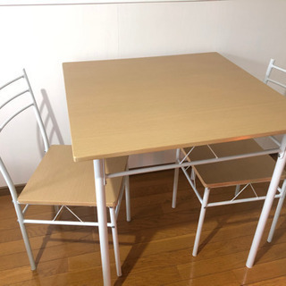 木目　ダイニングテーブル　学習机　パソコンデスク 