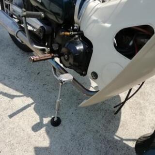 倒れん棒　バイクの転倒防止　台風対策の画像