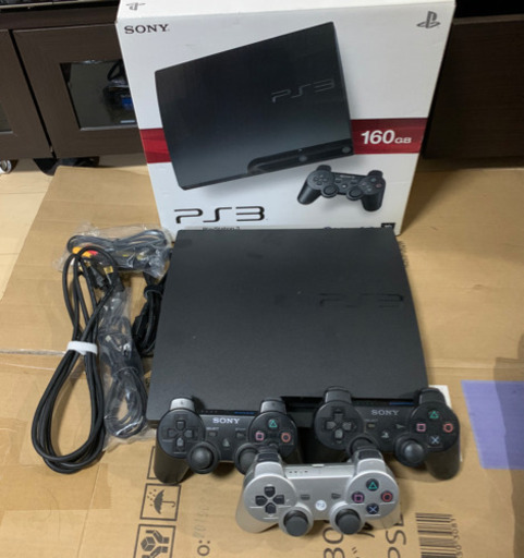 【4/25まで】PS3本体(160GB)、コントローラー、コード類、箱付、説明書付