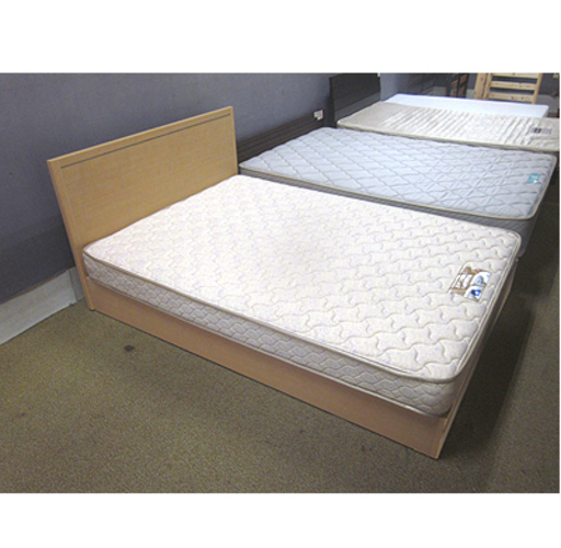 札幌【FranceBed ダブルベッド】衛生マットレス ふつう～かため 分解＆組立て可能 シンプル ナチュラル ダブルベット フランスベッド 本郷通店
