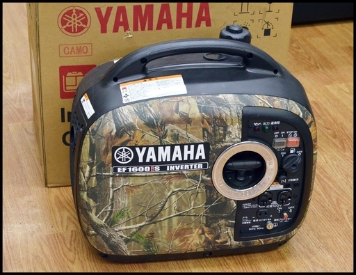 中古美品 ヤマハ EF1600iSC インバータ発電機 EF1600iS カモフラージュバージョン