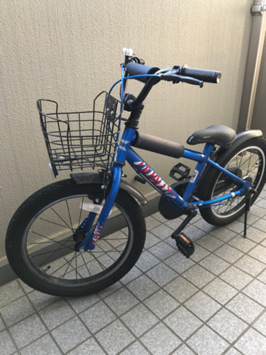 18インチ　子供用　自転車　青　男の子　あさひ　DUALLY