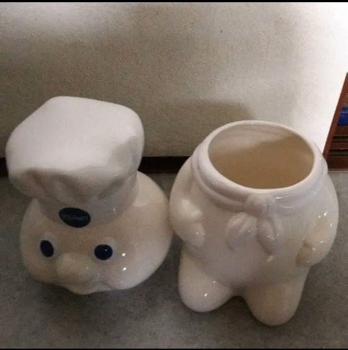 Pillsbury 陶器製小物、食品保存ジャー　ヴィンテージ