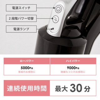 コードレス掃除機の画像