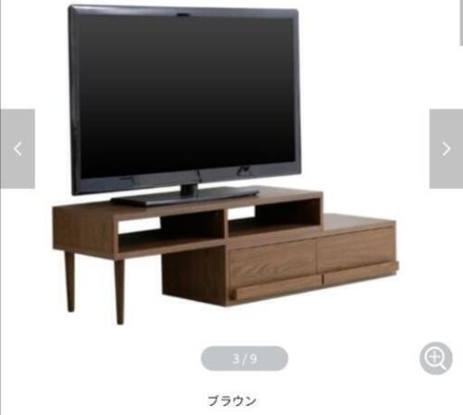木目調テレビ台　可動式　取引中