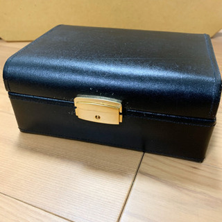 アクセサリーケース ジュエリーケース 黒 鍵付き